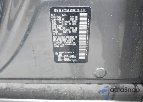 2023 Nissan Armada Platinum 4Wd from USA, damaged, VIN JN8AY2CDXP9693838